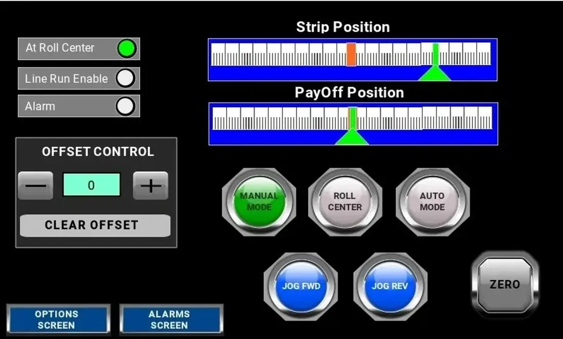 EDGE HMI touchscreen