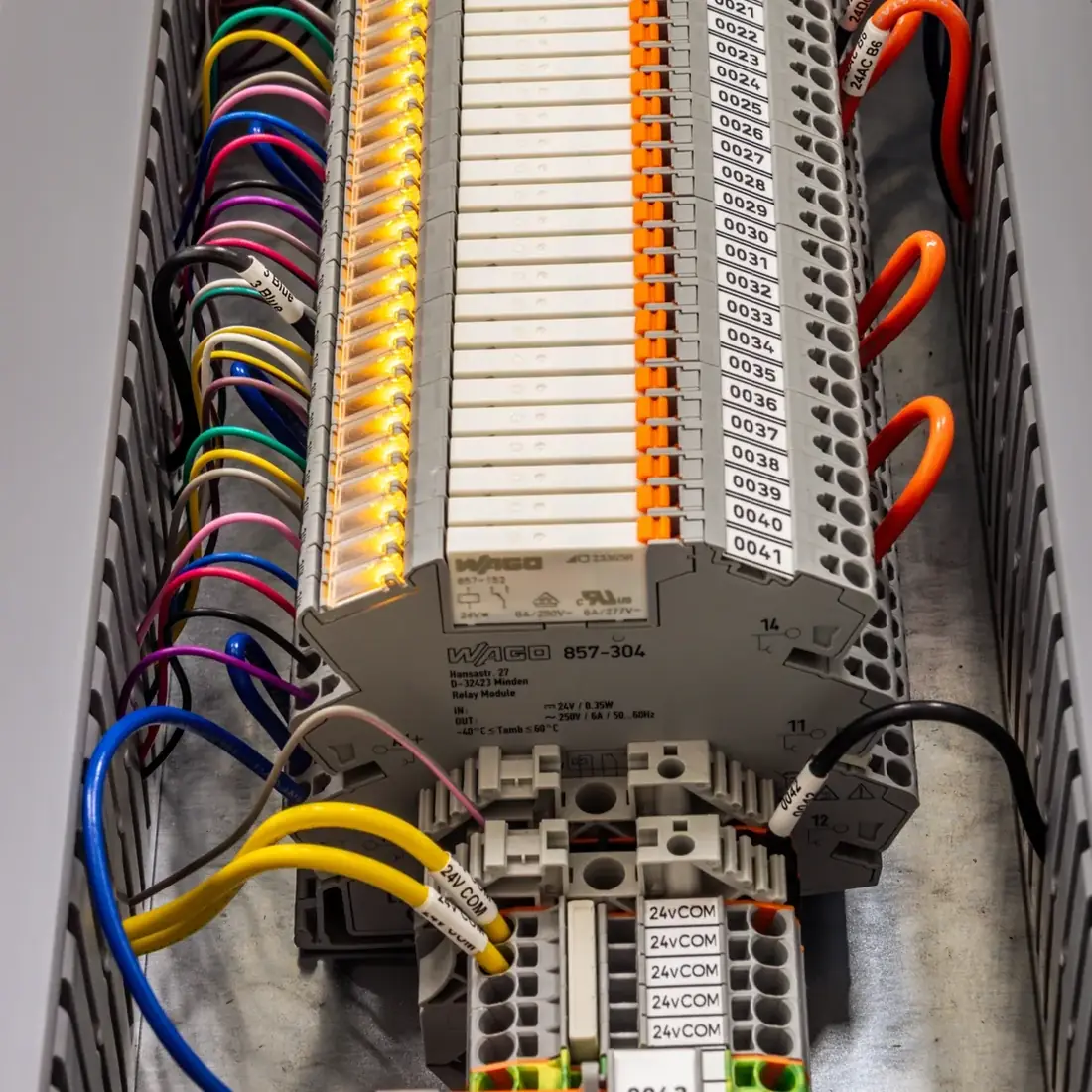 UL 508A control panel being built in the Midwest shop